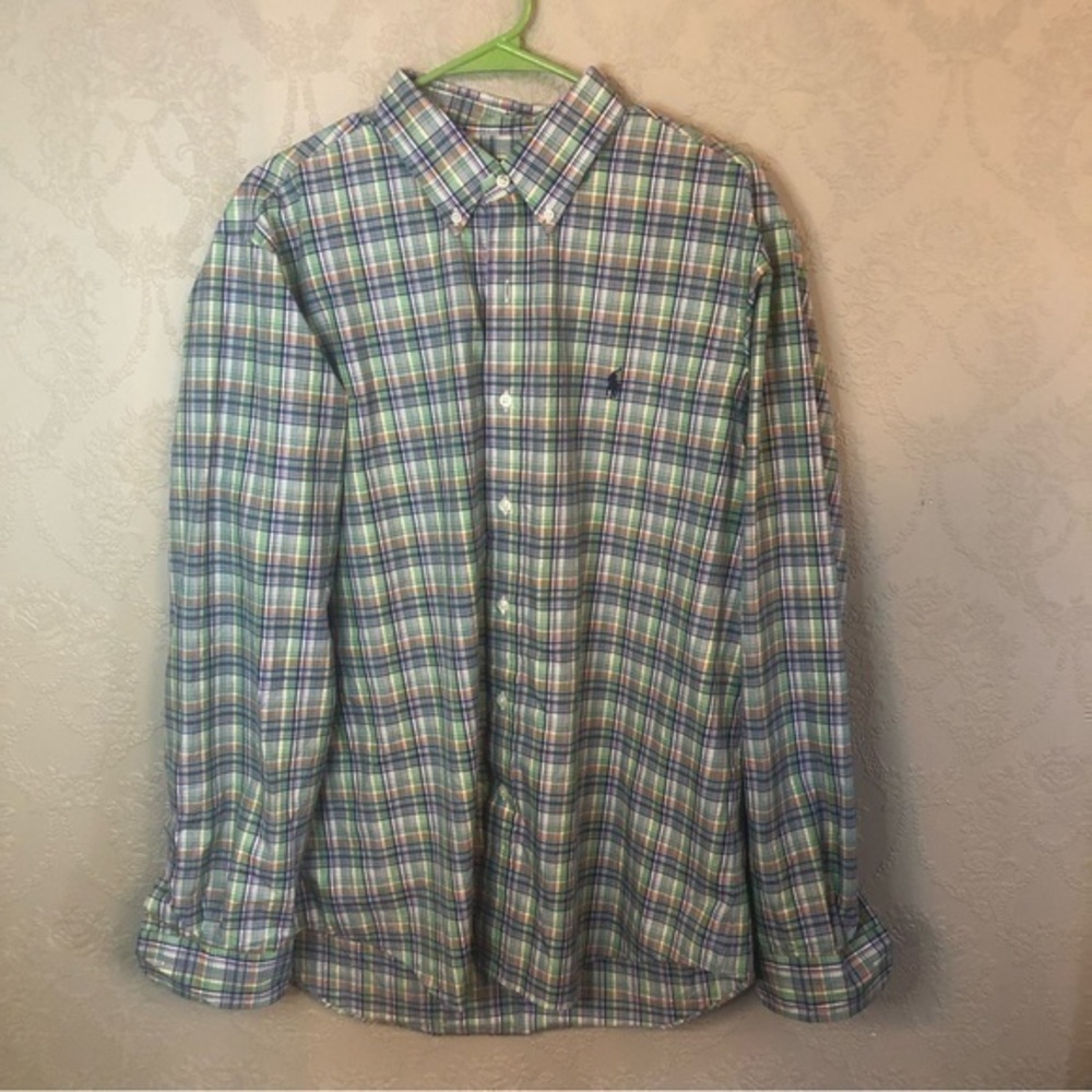 Ralph Lauren Plaid Shirt L great condition